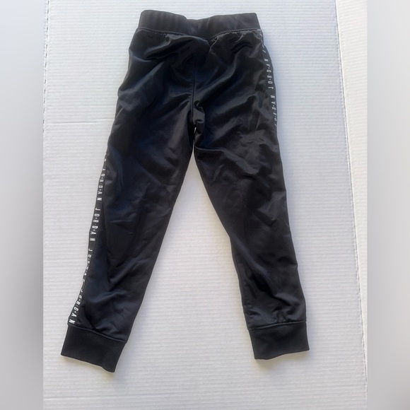 Jordan Air Kids Black Athletic Jogger Polyester Sweat Pants 5-6 Yrs Size Medium - Picture 2 of 4